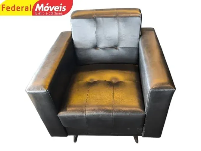 Sofá Poltrona 1 Lugar 77cm Retrô o/ Recepção - Oferta