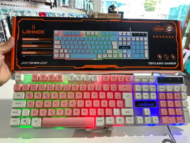 Teclado Gamer RGB LEHMOX LEY-2076