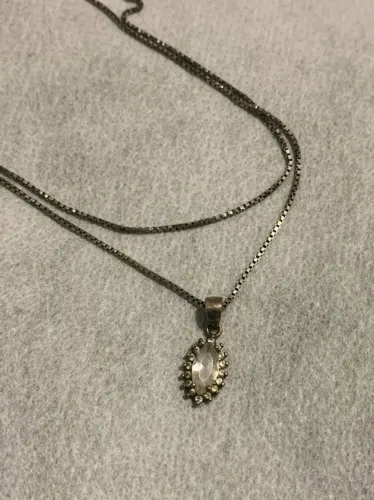 Colar em Prata 925 com Pingente de Zircônia - Feminino