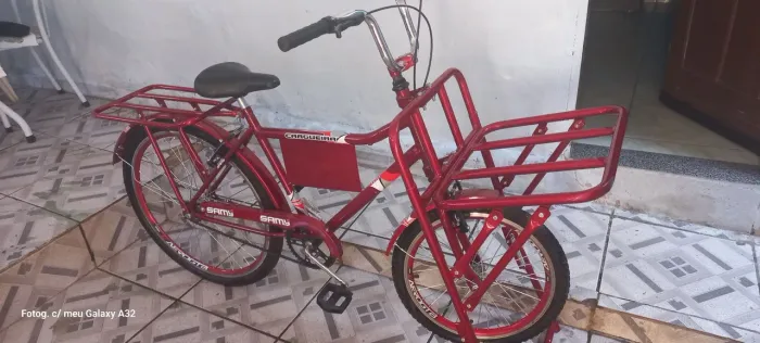 Bicicleta Cargueira Cavalete