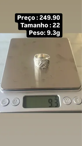 Anel de Prata Maciça - Tamanho 22