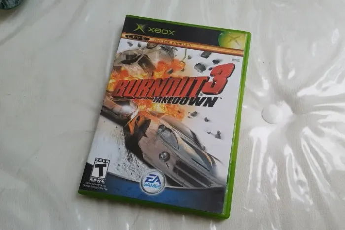 Jogo Burnout 3 Takedown Xbox / Xbox 360 Completo Impecável