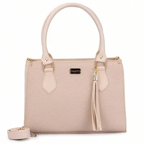 Bolsa Feminina Média Alça Transversal Quadrada e de Mão Lateral