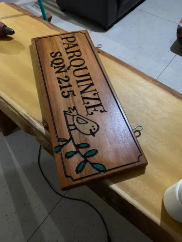 Placa de madeira para rancho, sítio, fazenda, chácara