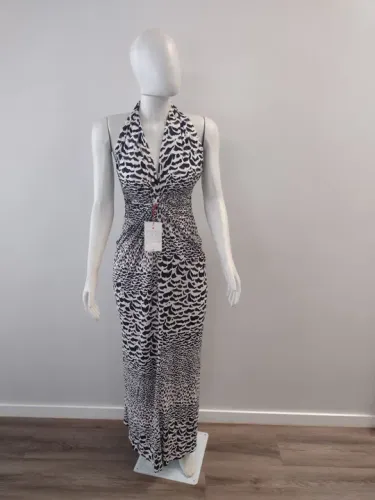 Vestido Longo Animal Print