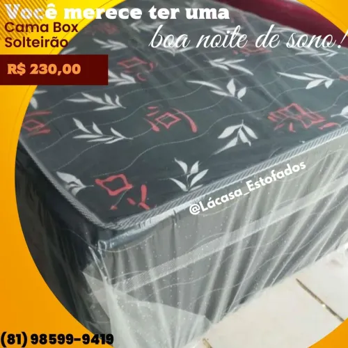 Cama Box Solteirão - direto de fábrica
