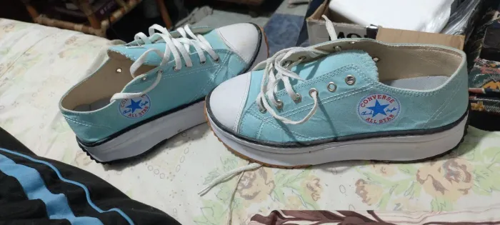 All Star Plataforma Azul Claro usado nº 38