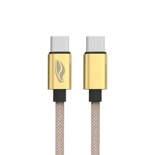  Cabo Cel C3Tech USB-C para USB-C 1M 3A CB-P200GD Cabo Revestido - WZetta