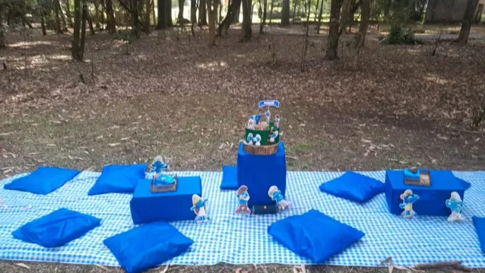 Kit Festa Tema Smurfs - Decoração para festa infantil