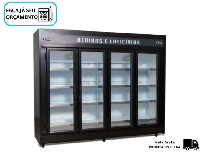 Refrigerador 4 Portas Polar Preto 127/220v