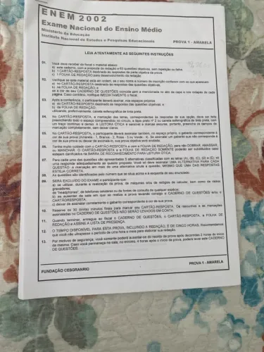 Impressão enem 2002