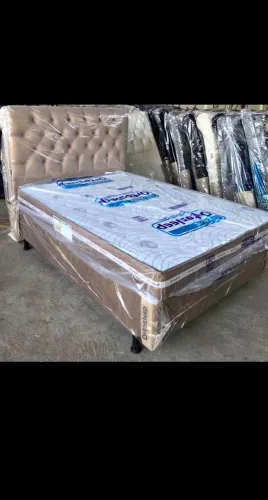 Cama box colchão e base