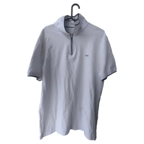 Camiseta Polo Branca com Zíper