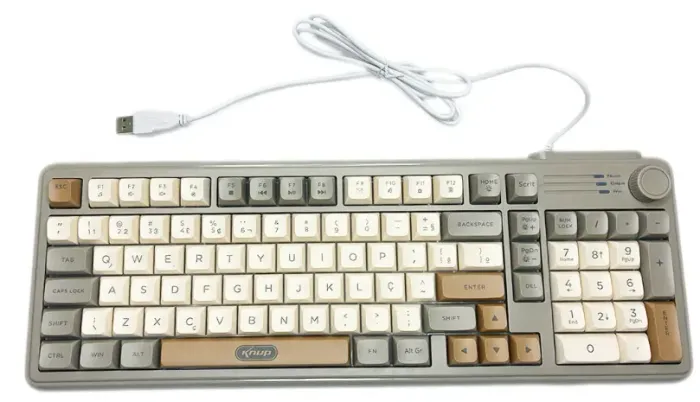 Teclado Multimídia Usb Knup KP-TE145 com fio