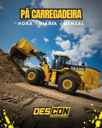 Aluguel de Retroescavadeira, Pá Carregadeira e Escavadeira Hidráulica - Hora, dia, mês