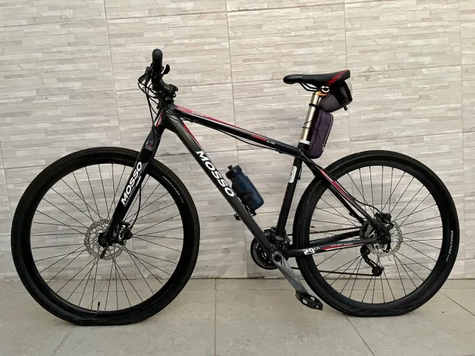 Bicicleta Mosso garfo rígido Aro 29 com Marchas Shimano Alivio