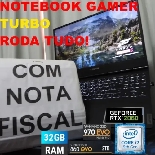 Notebook Gamer I7 Rtx 2060 32 Gb Ram 3tb Ssd