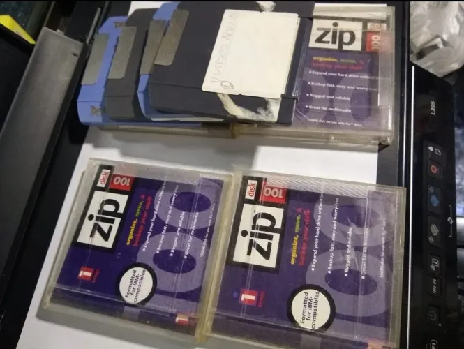 Disquetes Zip 100MB - 4 unidades