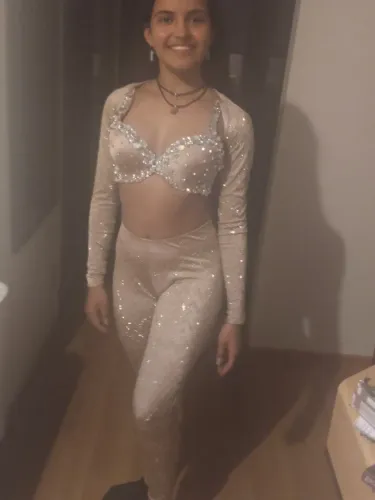 Calça e Bolero de Dança, Tamanho P, SEM busto. Quadril 60 cm. Do cós ao pé temos 90