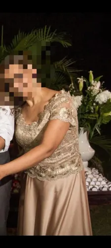 Vestido de festa - usado 1x DOURADO