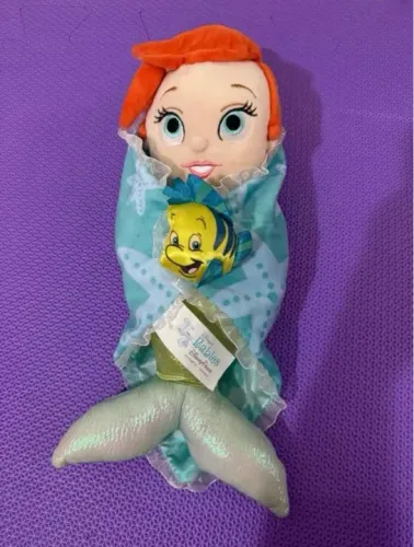 Ariel bebe de pano pelucia a pequena sereia da Disney