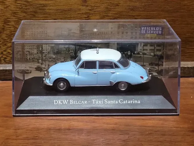 DKW Belcar - Táxi Santa Catarina - Coleção Veículos de Serviço do Brasil - Miniatura 1/43