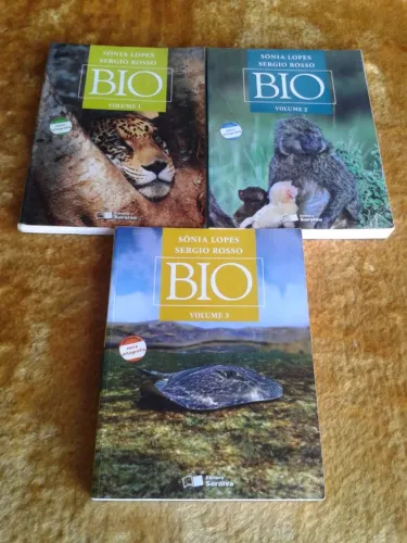 COLEÇÃO DE BIOLOGIA SÔNIA LOPES ! Volumes 1 2 3
