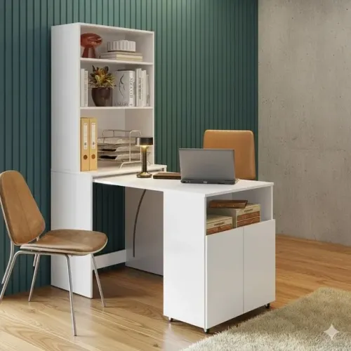 Mesa Dobrável Dueto Branco (PARCELA EM ATÉ 10X SEM JUROS)