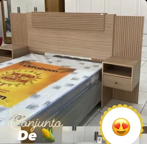 super cabeceira com 2 criado mudo para camas box, quenn,king, super king a pronta entrega