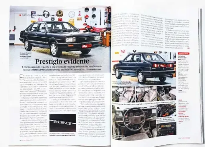 Santana Evidence 1990 - Revista Quatro Rodas