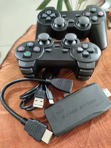 Game Retrô com 02 Controle sem fio cabo HDMI