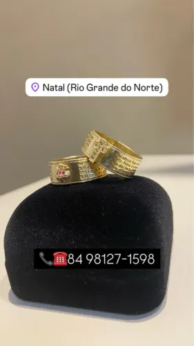 Lindos Aneis do Pai Nosso e Sagrado Coração Jesus Pronta Entrega