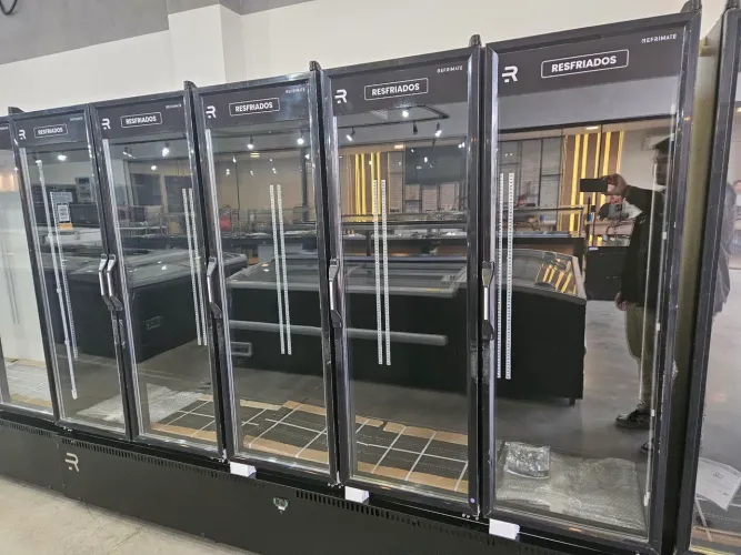 auto serviço 5 portas refrigerada para mercados/conveniências 