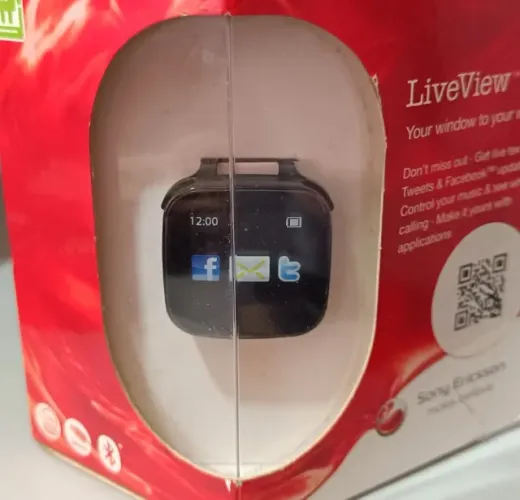 Relógio Smartwatch Sony Ericsson Mn800 Raríssimo novo na caixa P/ Colecionador