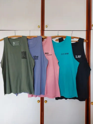 Kit 9 Camisas Masculinas G 100% Algodão + 9 Cabides (Norte Shopping)<br>?
