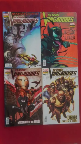 Lote com 4 edições Novos Vingadores 56 a 59 (Panini - 2008)