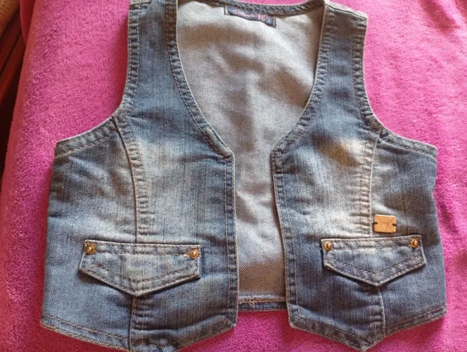 Colete jeans infantil