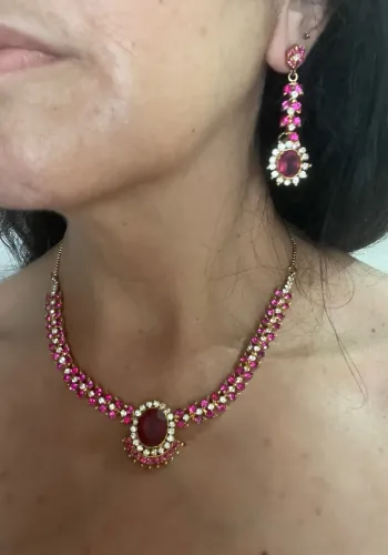 Conjunto colar e brincos