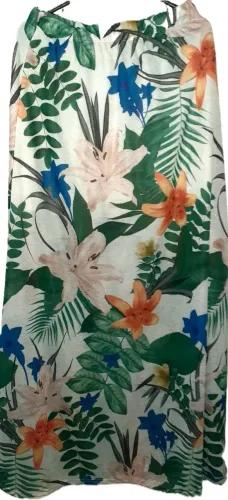 Belíssima saia estampada da grife Zinzane, tamanho M