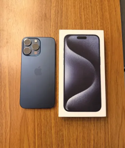 Iphone 15 pro azul 128gb com 06 meses de garantia 