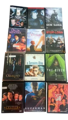 Lote de 12 dvds de filmes internacionais originais em ótimo estado.