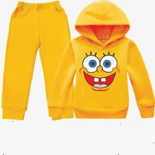 Conjunto de moletom infantil Bob Esponja