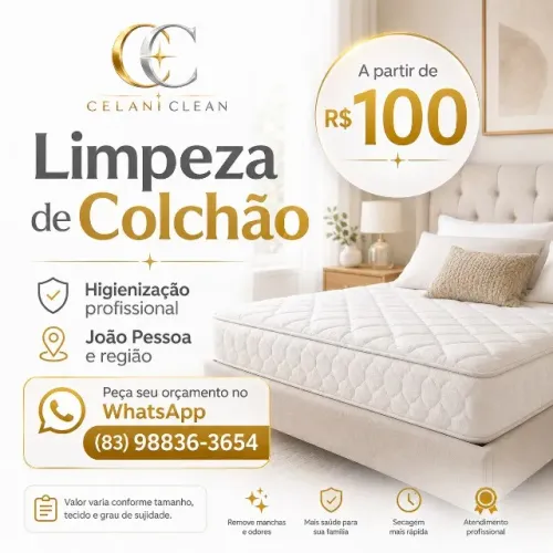 Lavagem Limpeza Higienizacao de Colchao Cama Sofas Impermeabilizacao Protecao Jp Pb