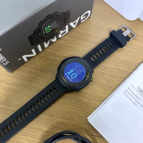 Relógio Garmin Forerunner 55 Seminovo Completo Caixa