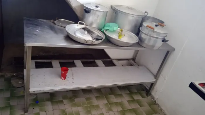 Mesa de preparação cozinha