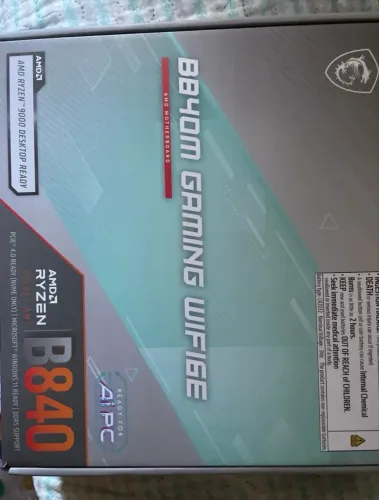 Placa Mãe MSI B840m Gaming Wi-Fi 6 AM5 DDR5
