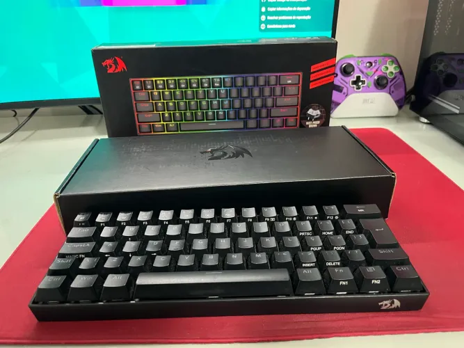 Teclado Mecânico Redragon Draconic Pro RGB - Switch Brown