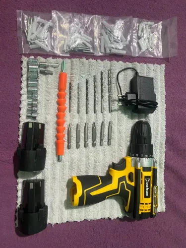 Parafusadeira/Furadeira 12V Sem Fio com Kit Completo