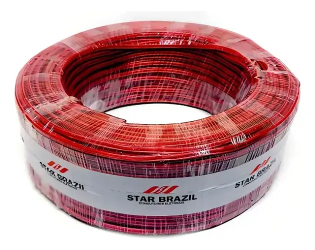 Fio Bicolor Paralelo Cristal Rolo 100 Metros Cabo 2 X 2,5mm