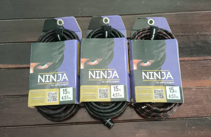 Kit 3 Cabos Santo Ângelo Ninja XLR/P10 (Novos)